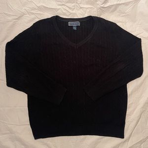 Karen Scott Women’s V-Neck Cable Knit Sweater